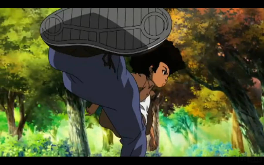 Boondocks Huey Kick Wallpaper