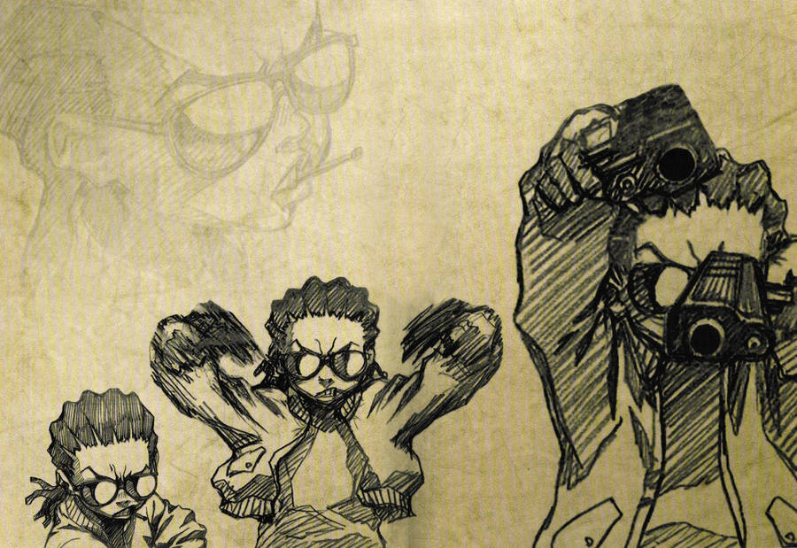 Boondocks Riley Sketch Wallpaper