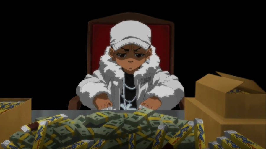 Boondocks Riley With Cash Wallpaper