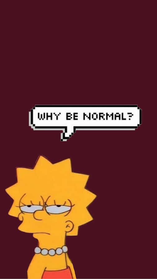 Bored Lisa Simpson Wallpaper