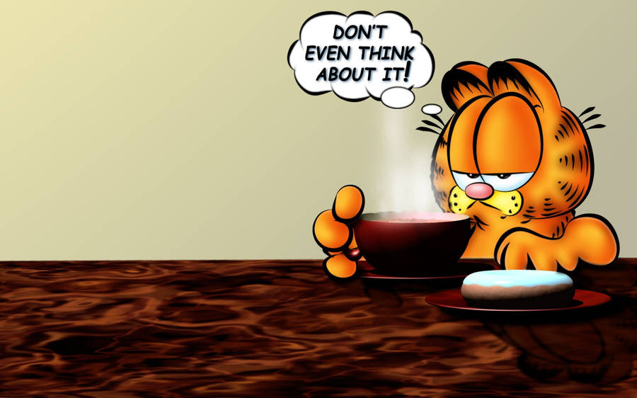 Boss Vibes Cat Garfield Wallpaper