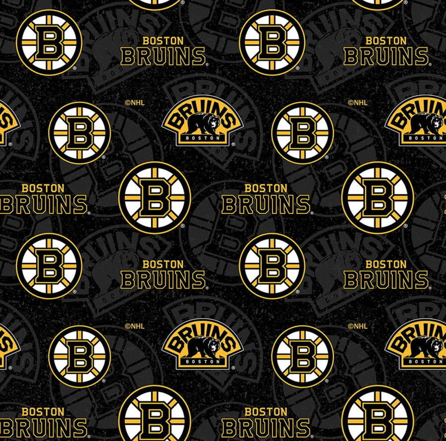 Boston Bruins Logo Pattern Wallpaper