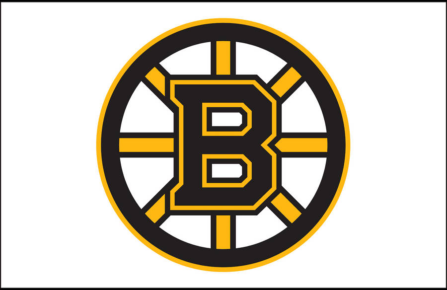 Boston Bruins Plain White Wallpaper