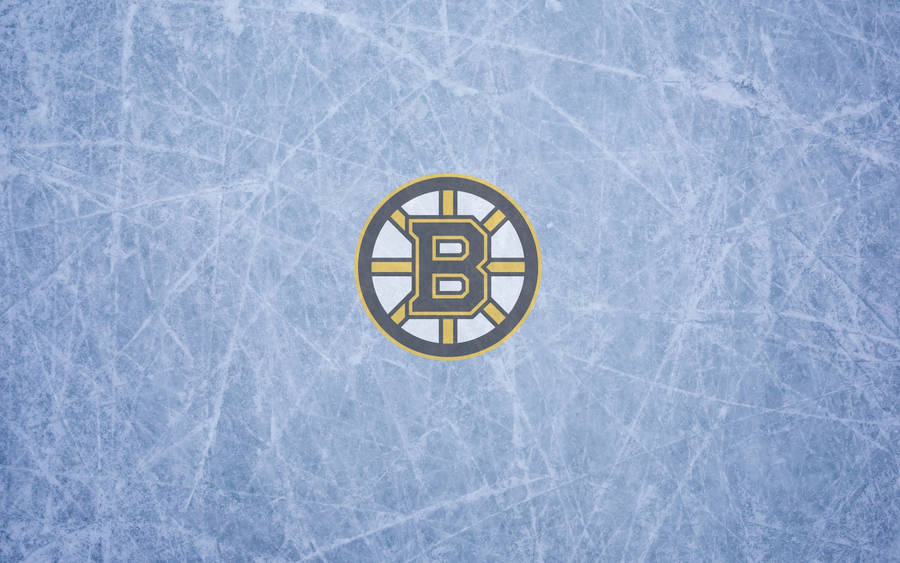 Boston Bruins Scratched Gray Wallpaper