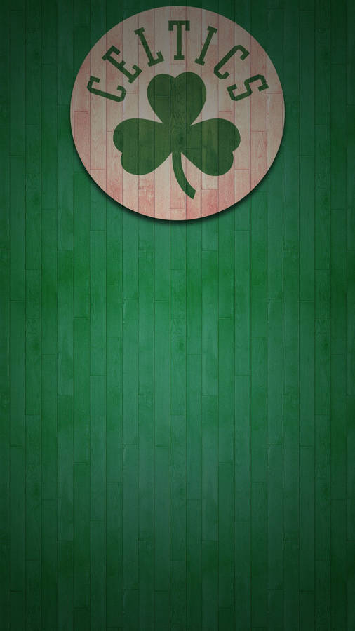 Boston Celtics In Wood Wallpaper