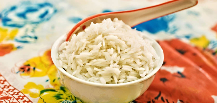 Bowl Of Basmati Rice Wallpaper