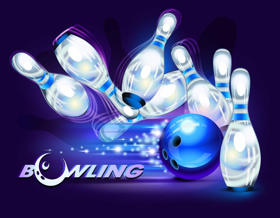 Bowling Crystal Pins Wallpaper