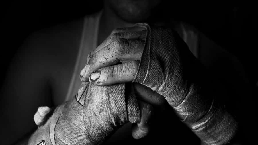 Boxer Hand Wraps Preparation Wallpaper