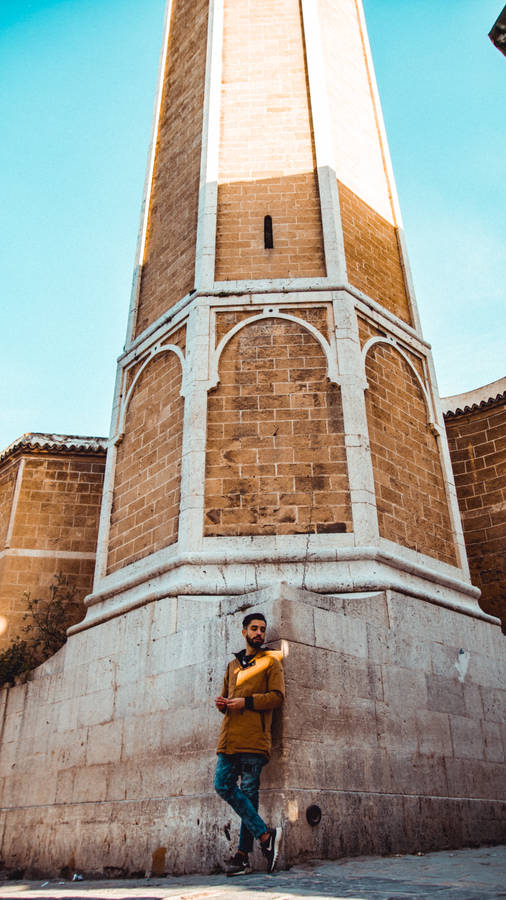 Boy And Tower In Tunisia Wallpaper