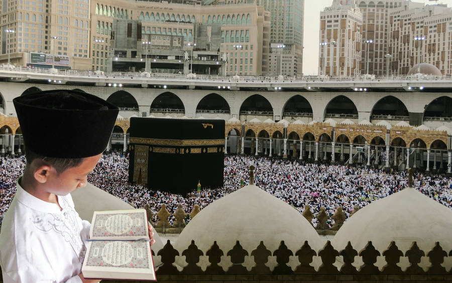 Boy Reading Quran Book Wallpaper