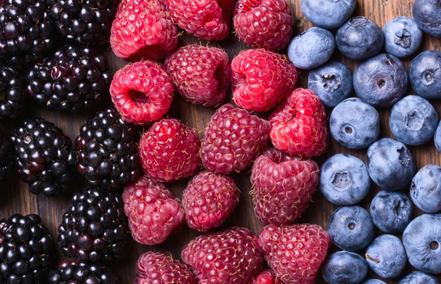 Boysenberry In Pretty Berries Arrangement Wallpaper