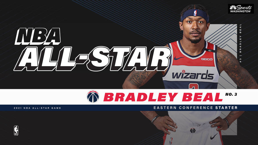 Bradley Beal Nba All-star Player Wallpaper