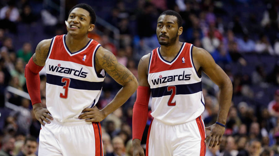 Bradley Beal With Teammate John Wall Wallpaper