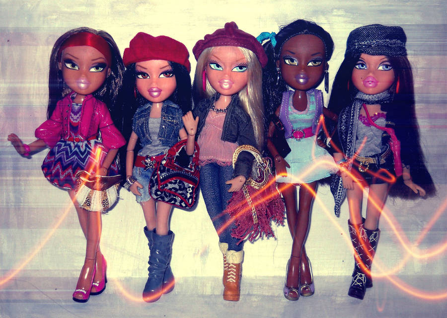 Bratz Dolls Group Wallpaper