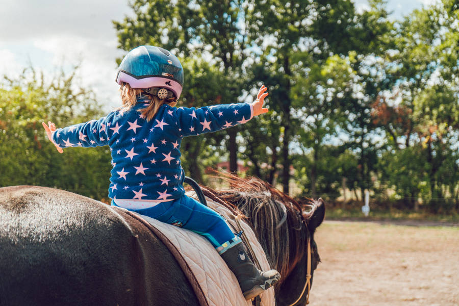 Brave Young Equestrian Wallpaper