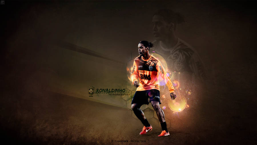 Brazilian Superstar Ronaldinho Wallpaper