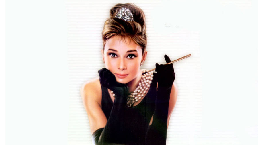 Breakfast At Tiffany's Audrey Hepburn Wallpaper