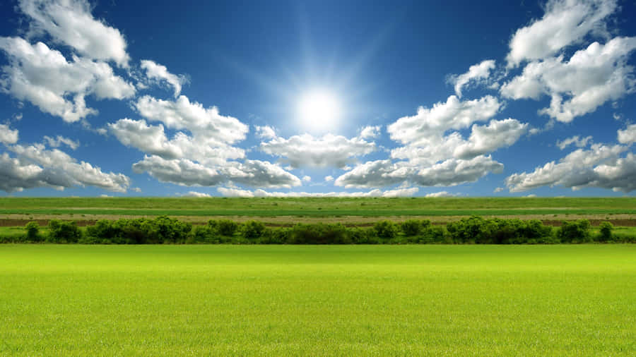 Breathtaking Landscape Scenery Sunny Day Wallpaper