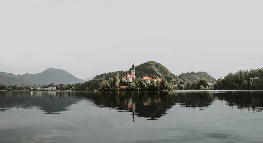 Breathtaking Panoramic Landscape Of Ljubljana, Slovenia Wallpaper