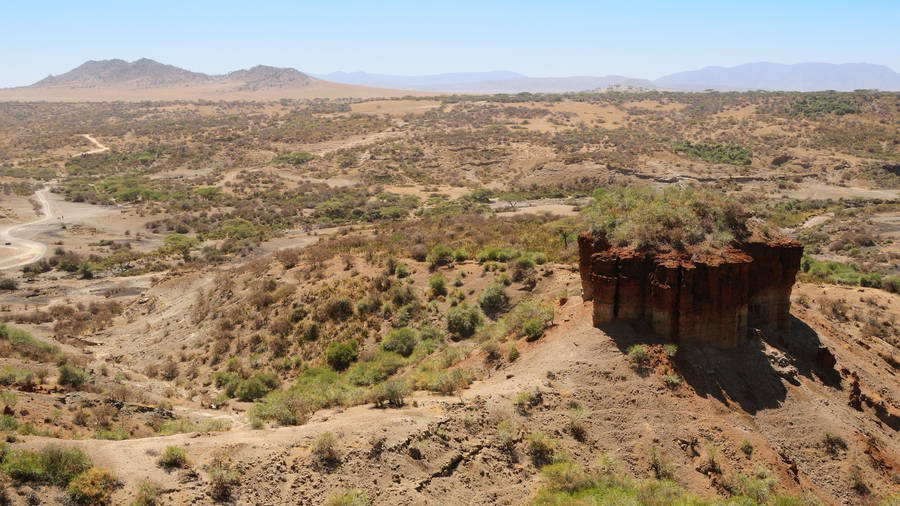 Breathtaking View Of Olduvai Gorge, Tanzania Wallpaper