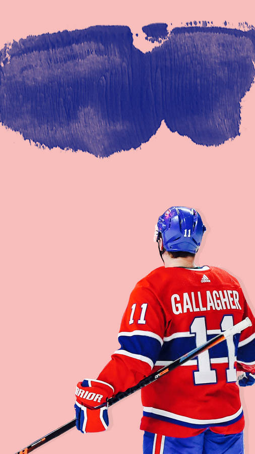 Brendan Gallagher Back View Jersey Wallpaper