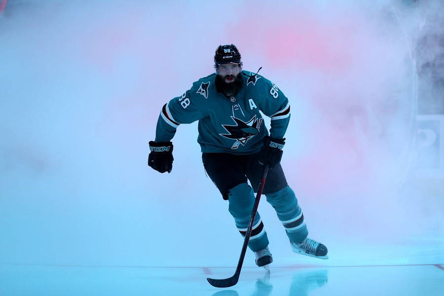 Brent Burns Aesthetic Ice Skating Wallpaper