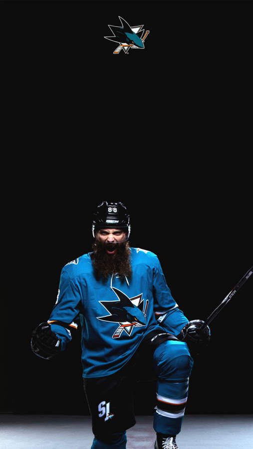 Brent Burns San Jose Sharks Cool Pose Wallpaper