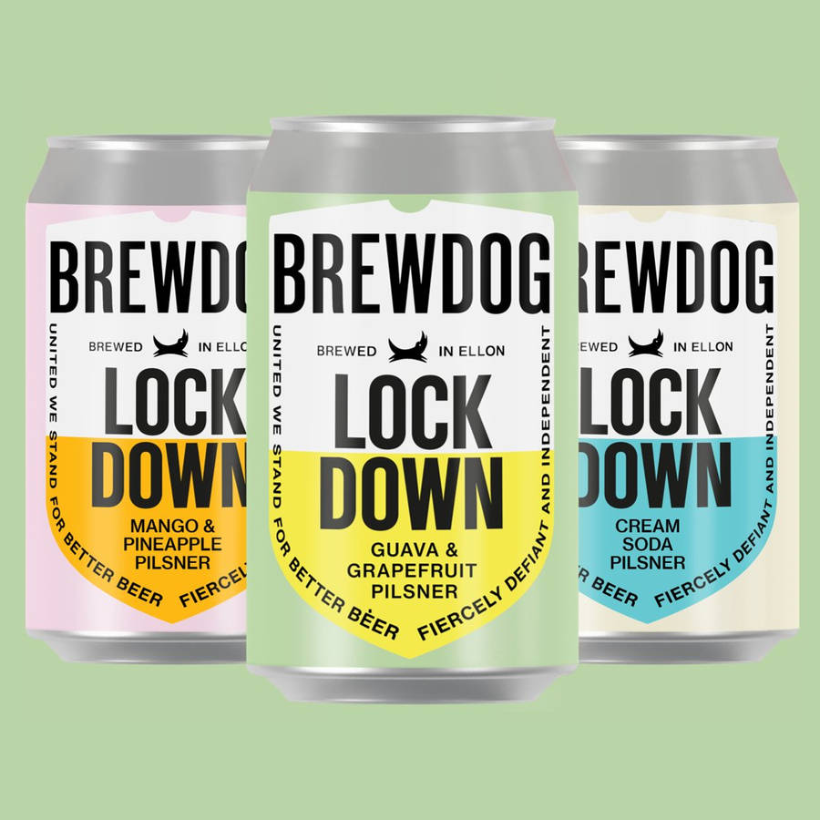 Brewdog Lock Down In Different Flavors Wallpaper