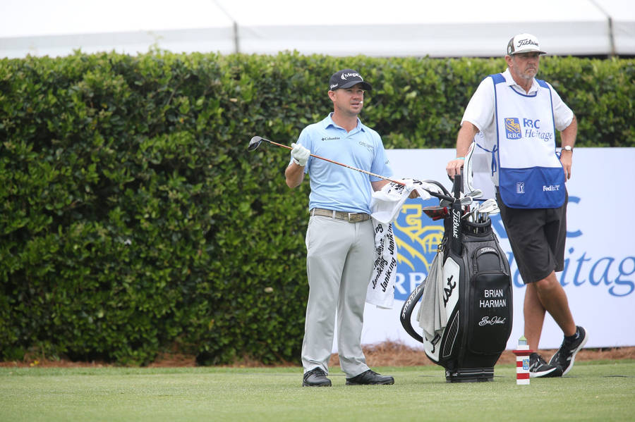 Brian Harman And His Caddy Wallpaper