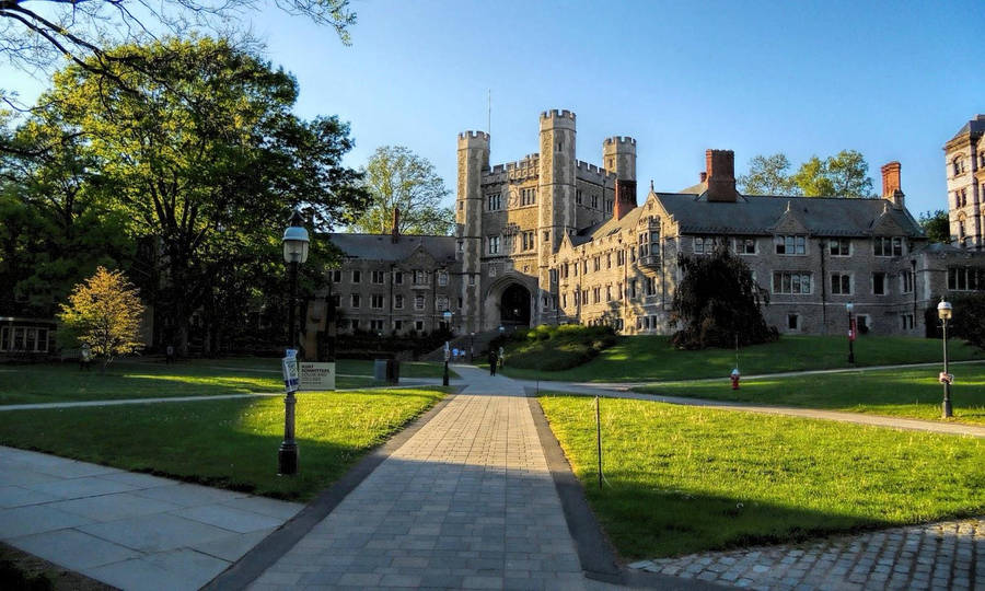 Brick Hall Princeton University Wallpaper