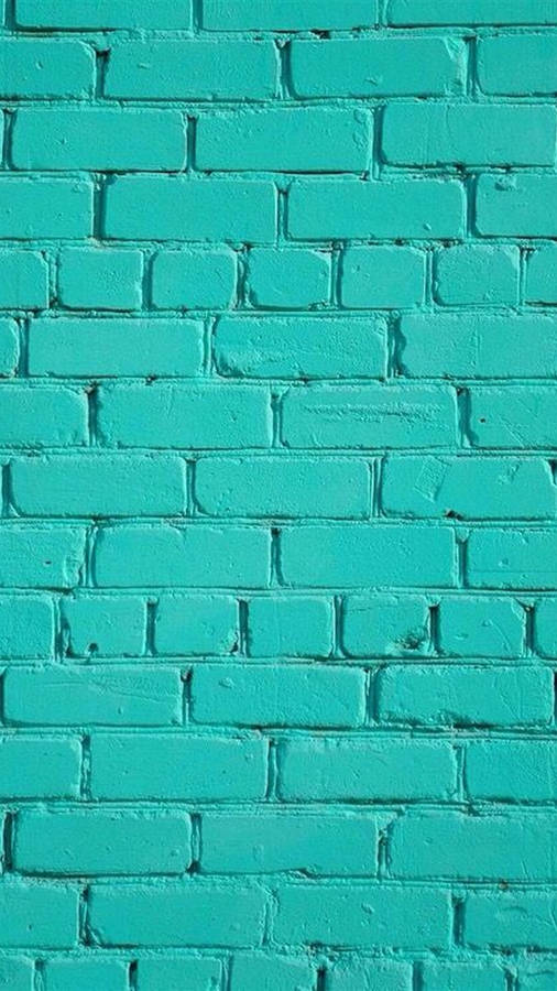 Brick Wall Dark Teal Iphone Wallpaper