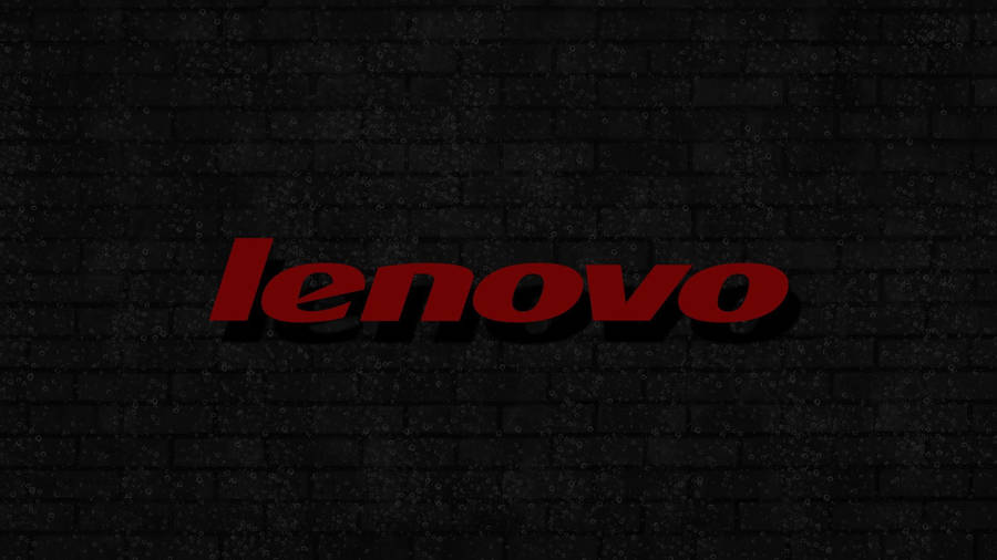 Brick Wall Lenovo Official Logo Wallpaper