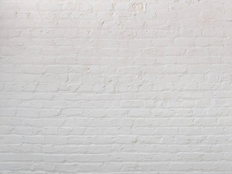 Brick Wall White Paint Wallpaper