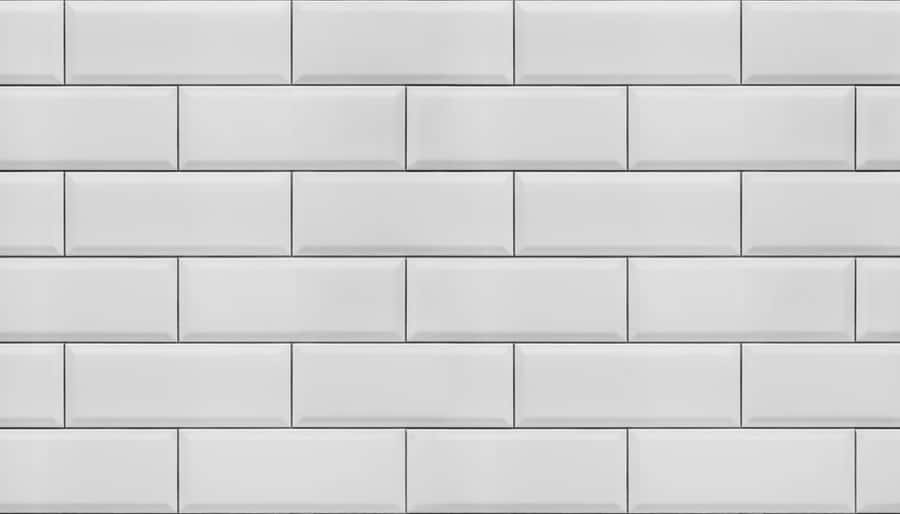 Brick White Tile Wallpaper