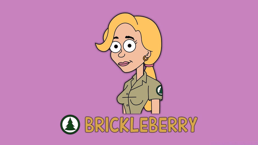 Brickleberry Ethel Purple Wallpaper