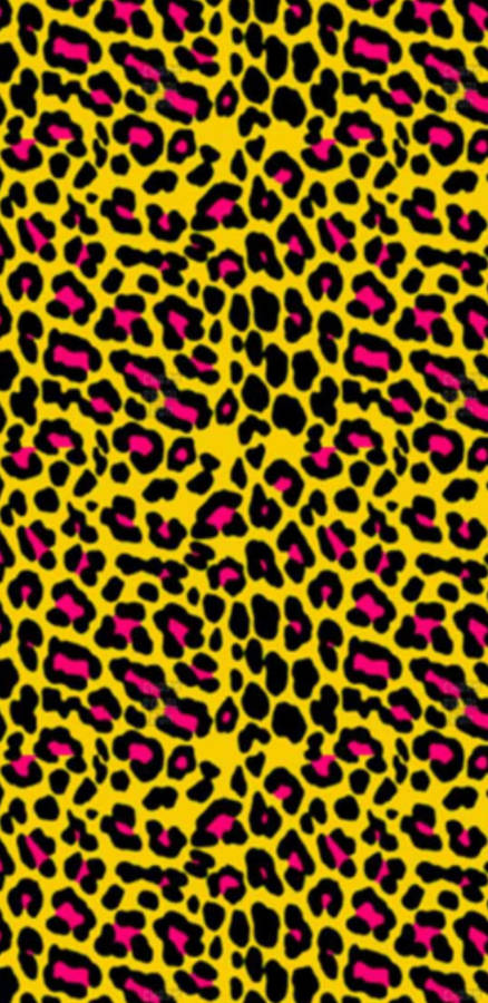 Bright And Colorful Cute Leopard Print Wallpaper