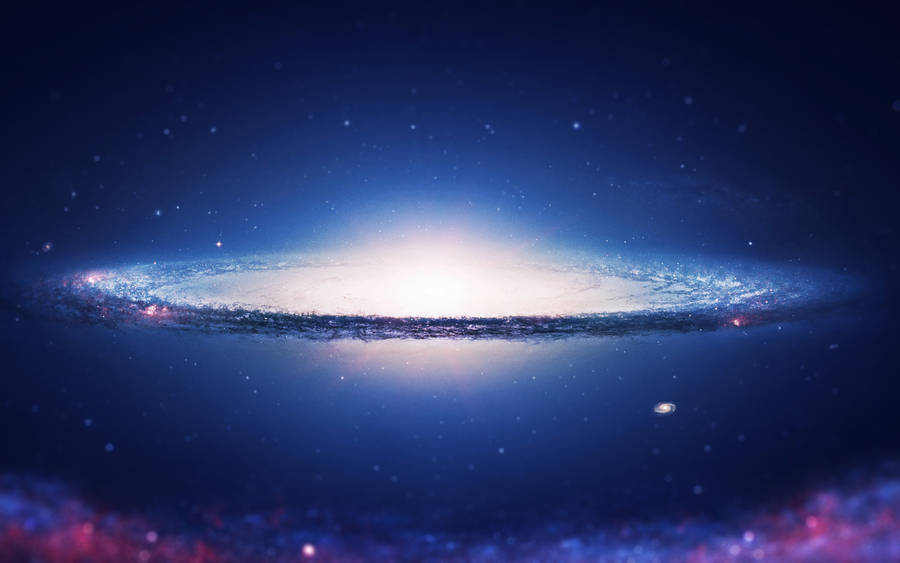 Bright Circular Galaxy Universe Wallpaper