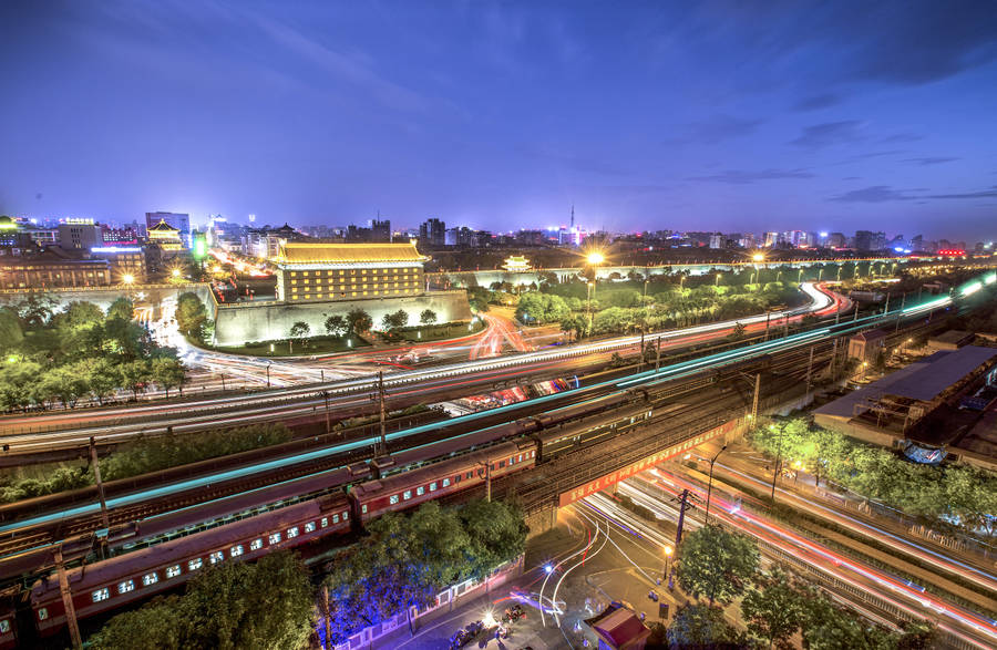 Bright City Of Xian Wallpaper