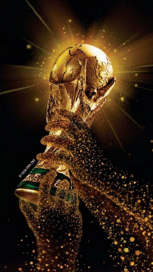 Bright Golden Trophy World Cup 2019 Wallpaper