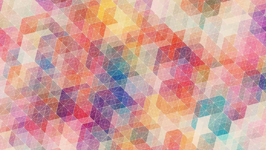 Bright, Modern Geometric Desktop Design Wallpaper