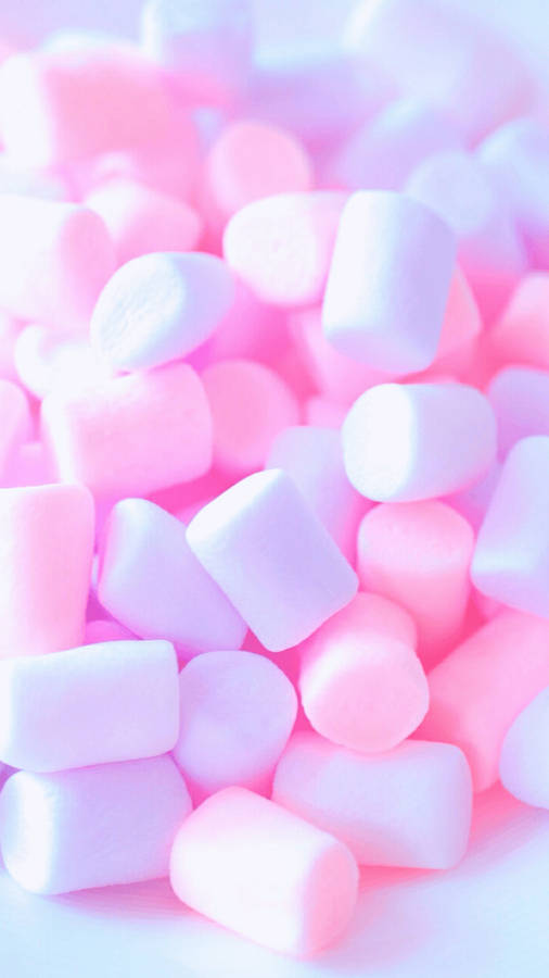 Bright Pink 3d Marshmallow Wallpaper