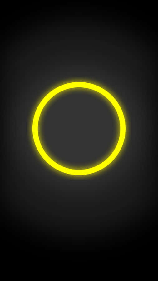 Bright, Vibrant Yellow Neon Light In A Dark Space Wallpaper