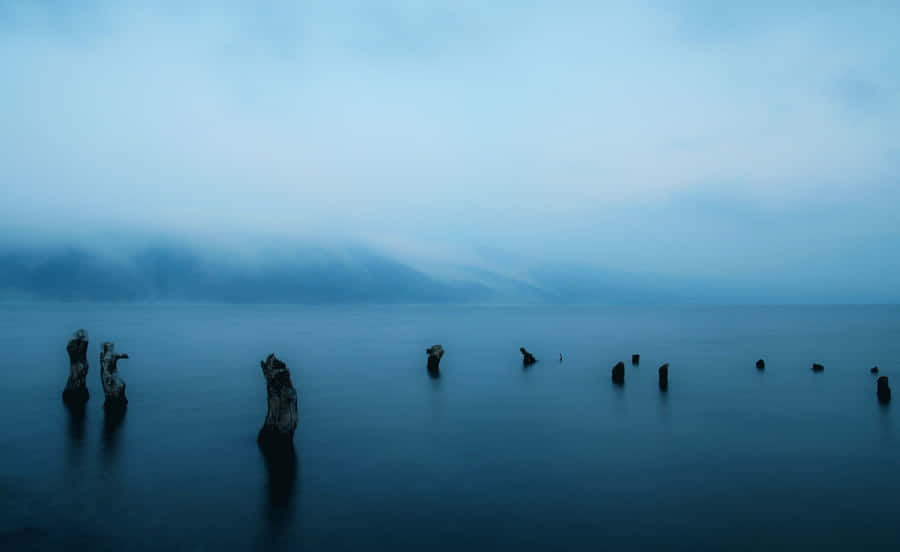 Brighten Up Your Day With A Light Blue Aesthetic Laptop Wallpaper