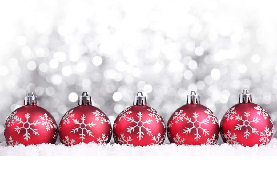Brighten Up Your Holiday Season With A Festive Red Aesthetic Christmas! Wallpaper