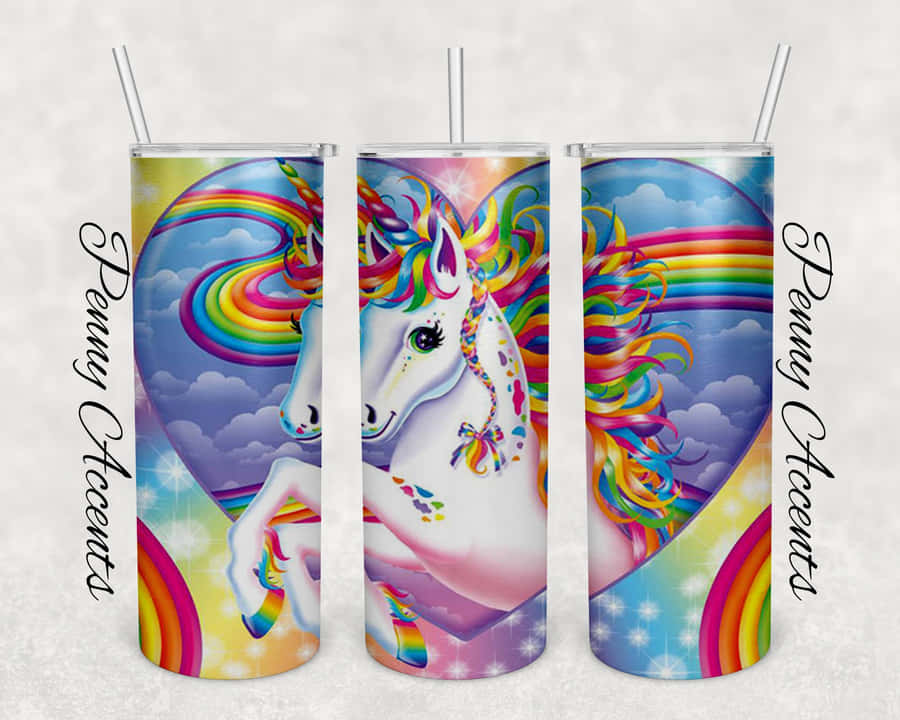 Brightly Colored Lisa Frank Unicorn Wallpaper