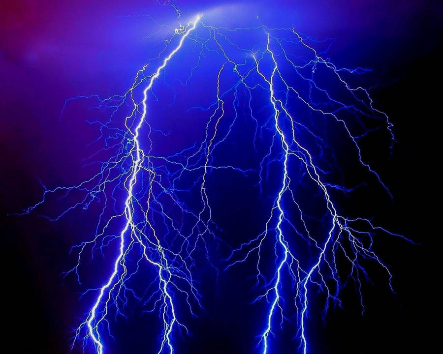 Brilliant Blue Thunderstorm Wallpaper