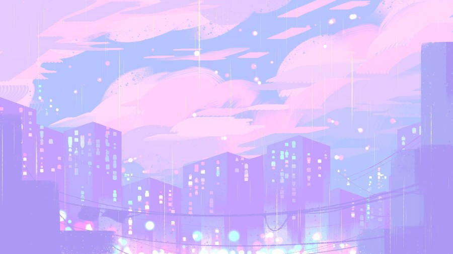 Brilliantly Majestic Purple Aesthetic Anime Wallpaper