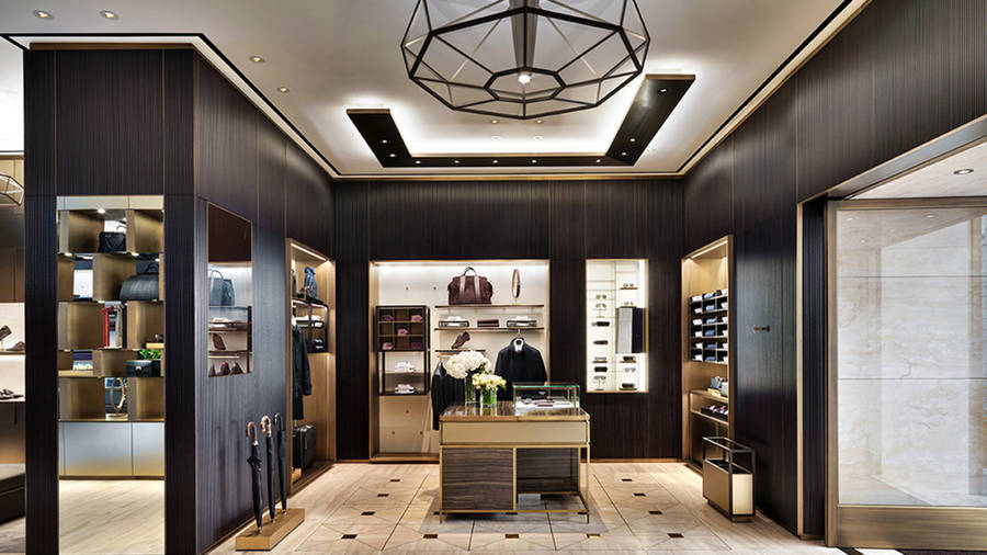 Brioni Boutique In Milan Wallpaper