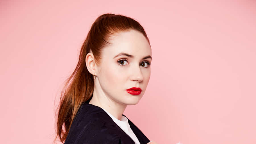 British Actress Karen Gillan Graces The Cover Of Marie Claire February 2021. Wallpaper