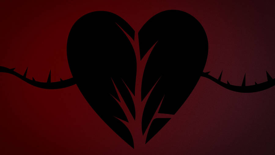 Broken Black Heart Wallpaper